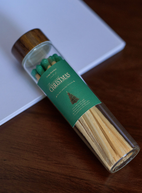 《圣诞绿加长火柴》限定绿色火柴圣诞节户外防潮点火持久定制logo