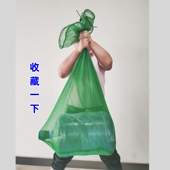 网袋鱼护网兜束口装 鱼袋折叠渔护渔具小网眼鱼护网兜抄网简易鱼护