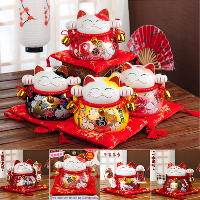 招财猫摆件陶瓷创意礼品