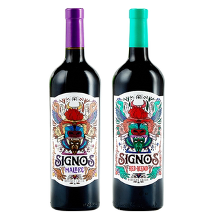 柔和果味阿根廷红酒魔西 紫标马尔贝克干红 绿标西拉赤霞珠葡萄酒