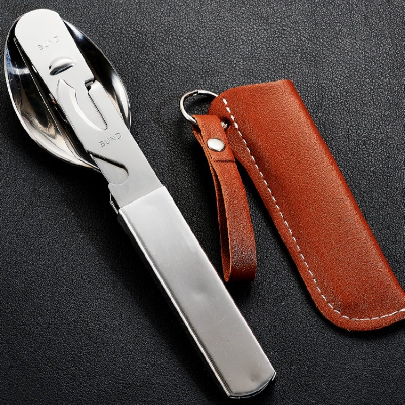 户外露营不锈钢便携多功能可分拆可收纳餐具刀叉勺套装,餐饮具,便携/折叠餐具,淘宝优惠券,粉丝福利购,淘宝优惠卷