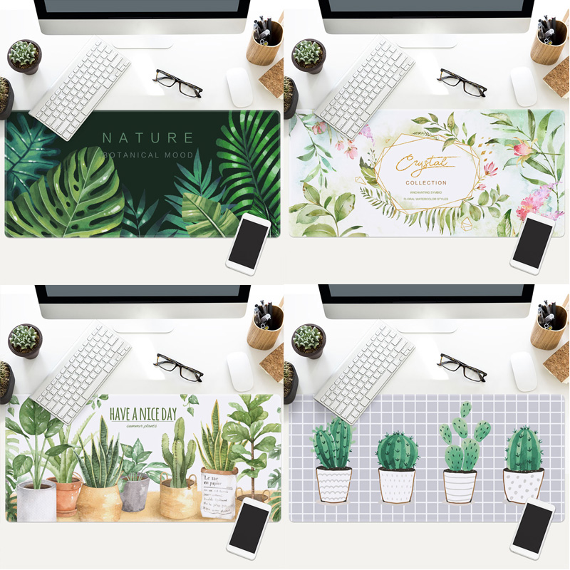 鼠标垫ins小清新植物超大号
