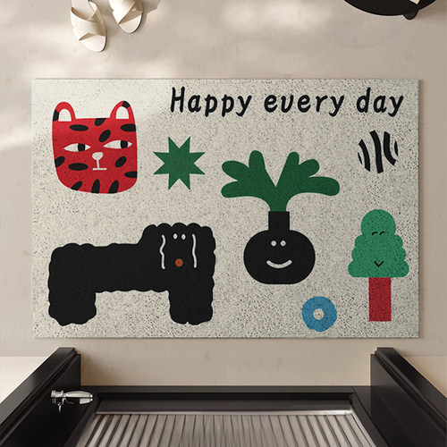 地垫入户加厚丝圈pvc可自由裁剪