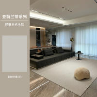 New Zealand imported wool light luxury large house tufted carpet, Italian simple living room coffee table sofa, high-end carpet thumbnail 3