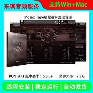 Mosaic Tape模拟磁带复古节奏合成音色 康泰克编曲音源 远程安装