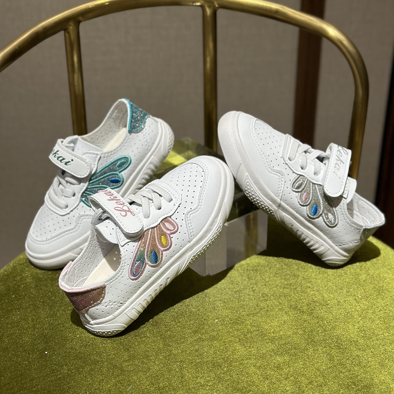 蜡笔神童男女童低帮网面