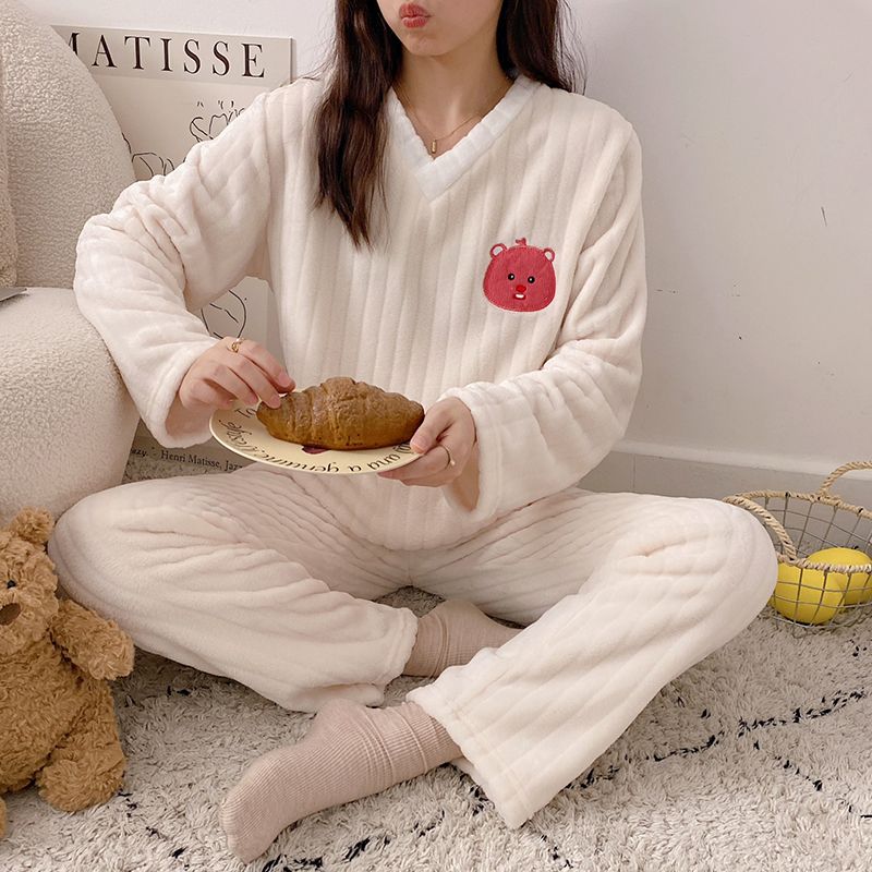 冬季新款睡衣甜美可爱睡衣女套头