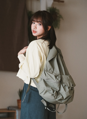 adlib香港双肩都市休闲多内袋书包 男女防水索绳背包 BA479