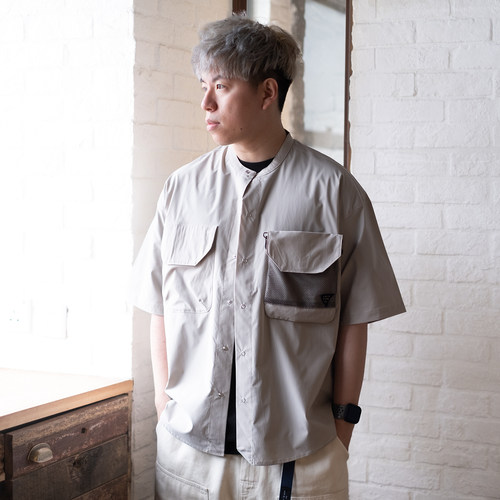 adlib香港 男士夏季新款多口袋圆领设计感日常凉感短袖T恤 ST278