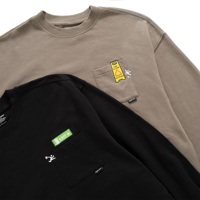 adlib创意绣花圆领卫衣