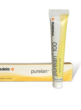 美德乐Medela纯羊脂膏乳头霜乳头龟裂皲裂保护护理修复膏7g瑞士产