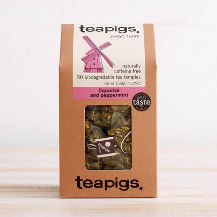 28年过期英国 teapigs茶猪猪Liquorice Peppermint甘草薄荷茶50入