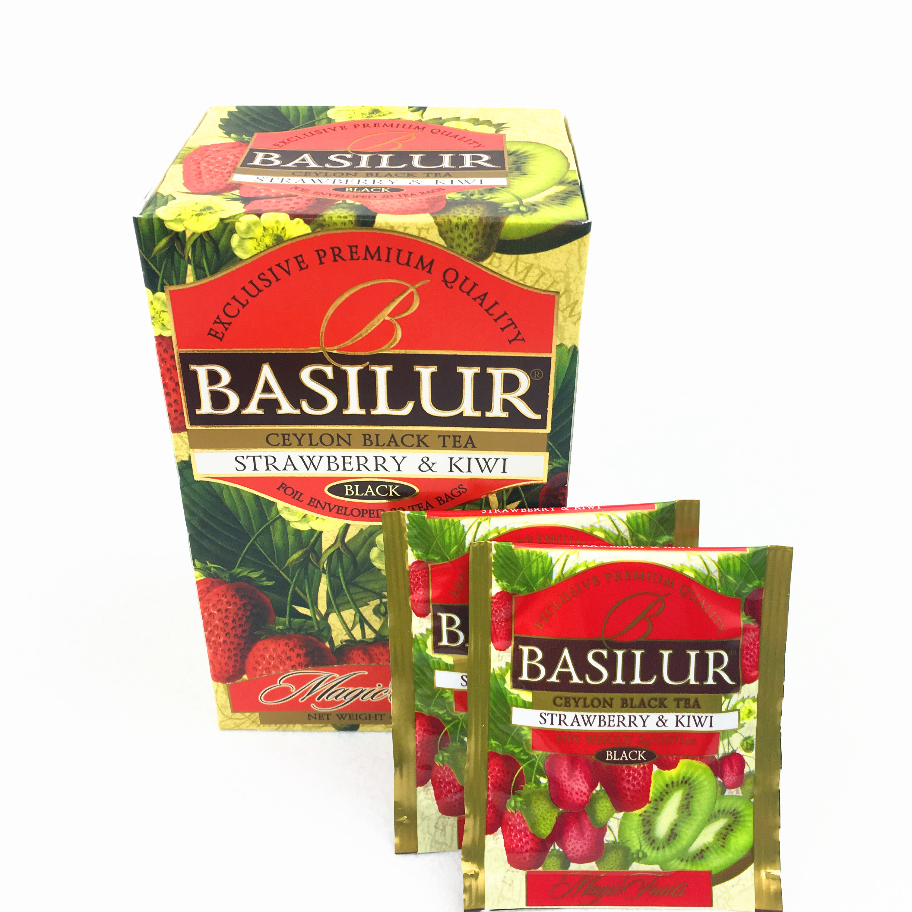 ˹ÀïÀ¼¿¨½ø¿Ú BASILUR±¦ÎýÀ¼ ²ÝÝ®ÆæÒì¹ûζºì²è°ü 2g*20°ü °üÓÊ