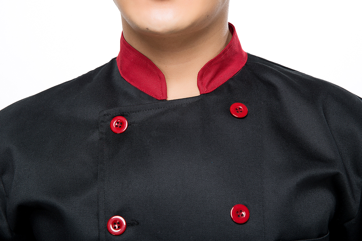 Veste chef cuisinier en polyester - Ref 1908211 Image 3