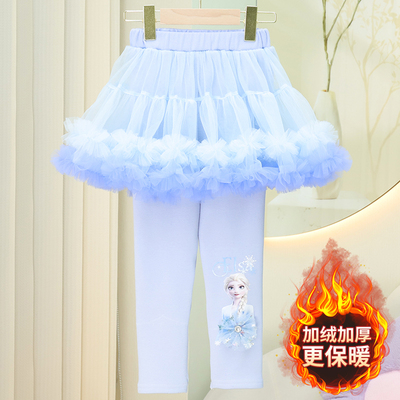 新款女童打底裤秋冬保暖裙裤