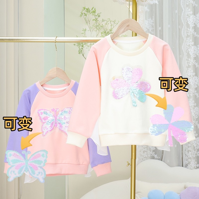秋季女童新款卫衣洋气