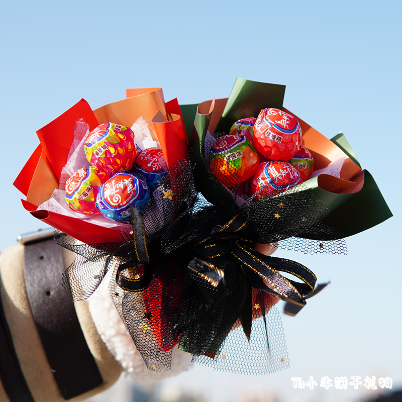 迷你棒棒糖花束diy小束材料包幼儿园手工礼物小朋友送老师教师节