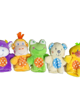 卡通动物手指偶animal finger puppet