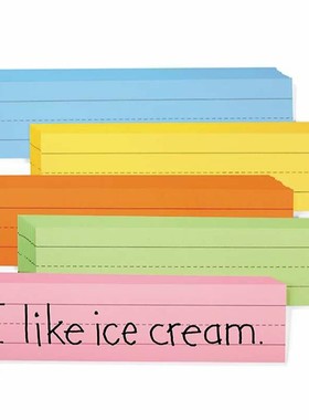 sentence stripes彩色单词句子条英语单词句子四线三格可擦写无磁