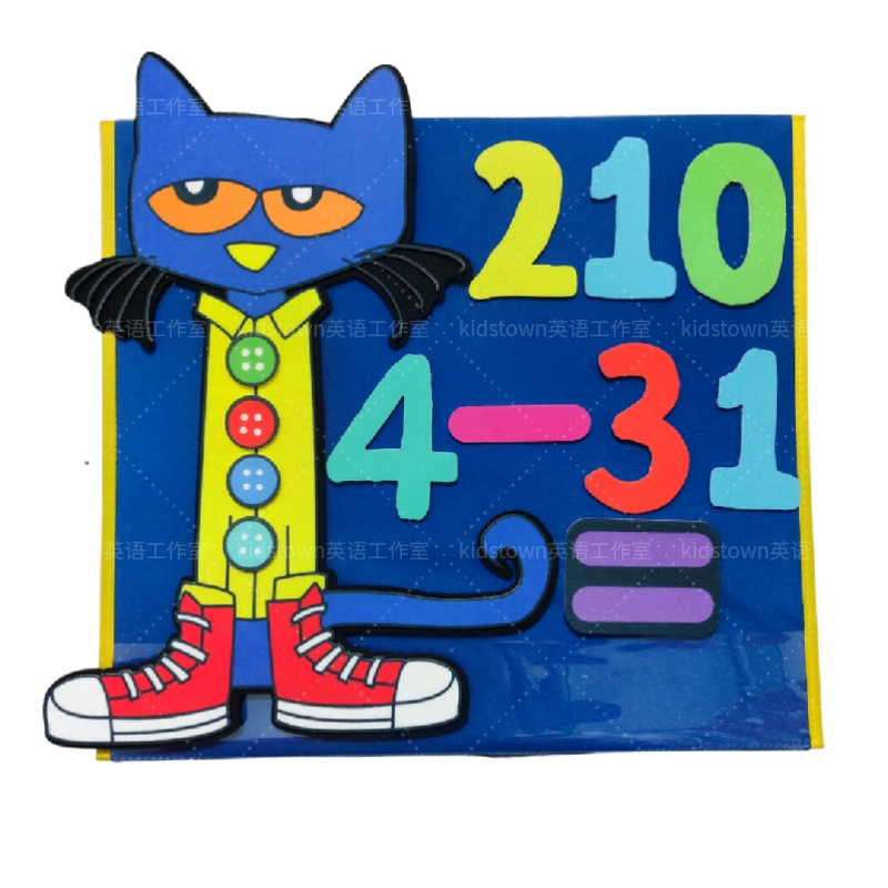 皮特猫Pete the Cat and his Four Groovy Buttons 绘本故事教具 玩具/童车/益智/积木/模型 毛绒/玩偶/公仔/布艺类玩具 原图主图