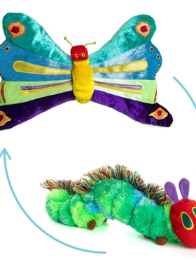 好饿毛毛虫变蝴蝶玩偶The very hungry caterpillar毛绒公仔
