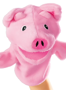 小猪 puppet张嘴手偶lakeshore原版尾货幼儿园教学道具