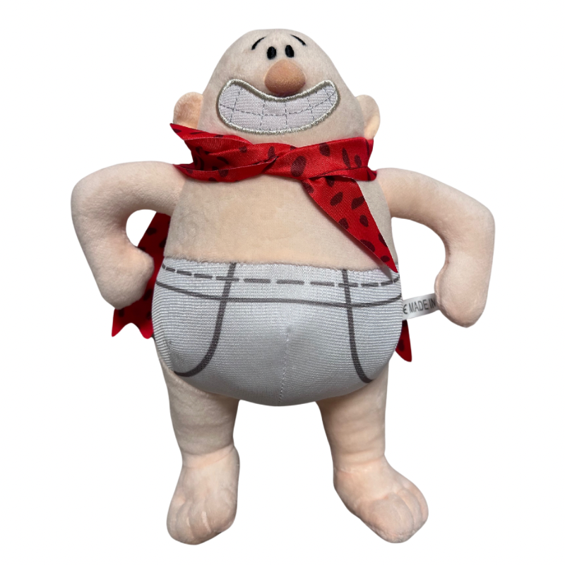 绘本Captain Underpants 内裤超人队长历险记漫画玩偶毛绒玩具