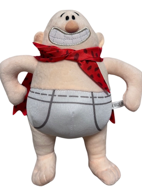 绘本Captain Underpants 内裤超人队长历险记漫画玩偶毛绒玩具
