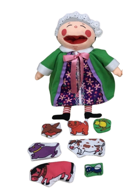 There was an old lady who swallowed a fly老太太吃苍蝇玩偶