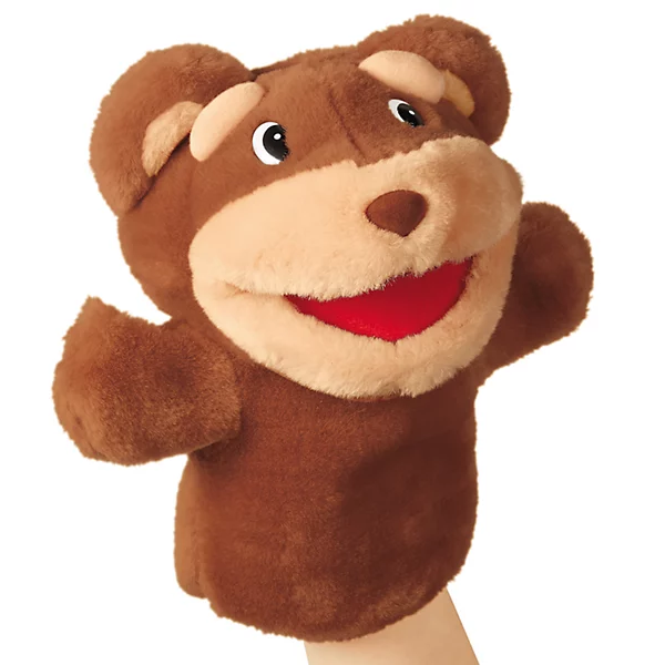 小熊张嘴手偶lakeshore原版尾货