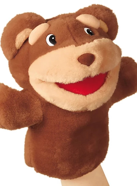 小熊张嘴手偶lakeshore原版尾货