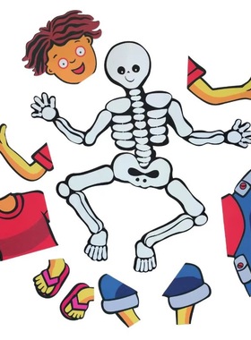 身体部位绘本dry bones毛毡布教具