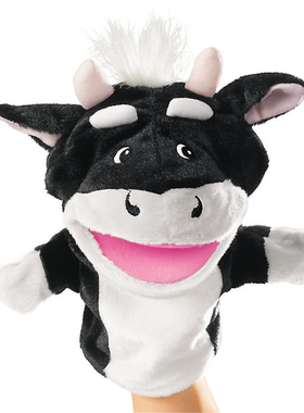 小牛cow puppet张嘴手偶lakeshore原版尾货