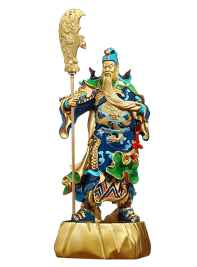 武财神纯铜关公客厅供奉开业礼品