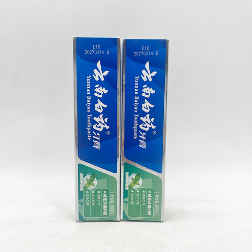 临期清仓云南白药牙膏薄荷