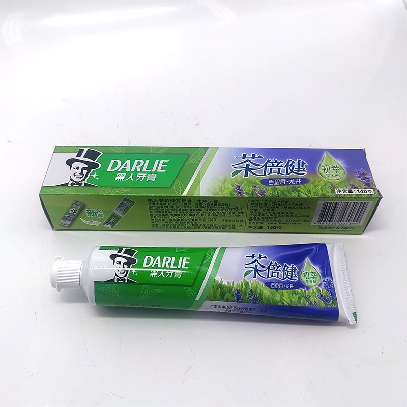 好来(原黑人)牙膏茶倍健百里香龙井140g成人护牙龈防蛀去口气牙渍