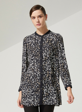 海兰丝衬衫 春季新款法式复古娃娃领减龄衬衫 H225BL10