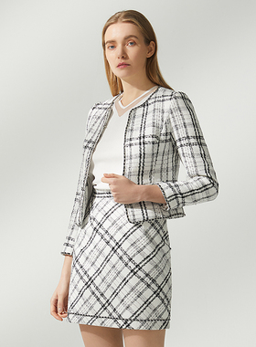 海兰丝奢睿女装外套设计感短款时尚外套CARA S221JK18