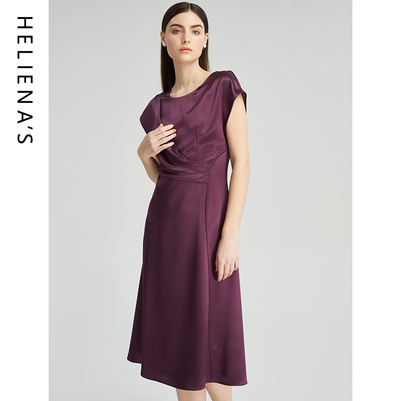 海兰丝收腰气质连衣裙