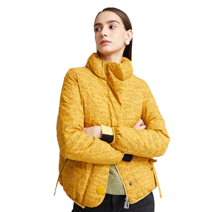 海兰丝轻薄羽绒服商场同款轻薄白鸭绒 短款羽绒服女H215GR72