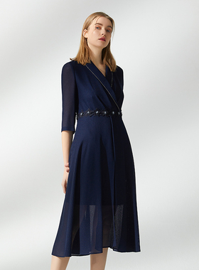 海兰丝奢睿女装连衣裙 显瘦连衣裙气质优雅 商场同款 S221OP02