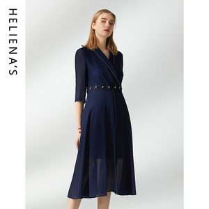 海兰丝奢睿女装连衣裙 显瘦连衣裙气质优雅 商场同款 S221OP02