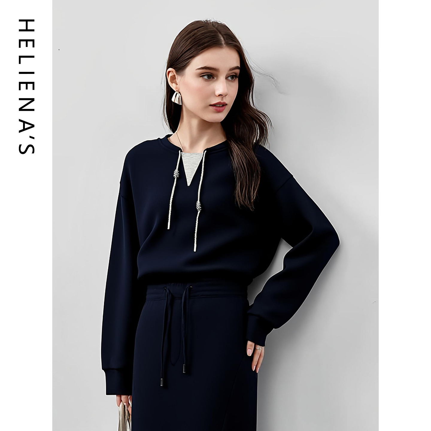 海兰丝时尚休闲运动长袖卫衣