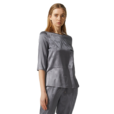 海兰丝舒适印花休闲小衫