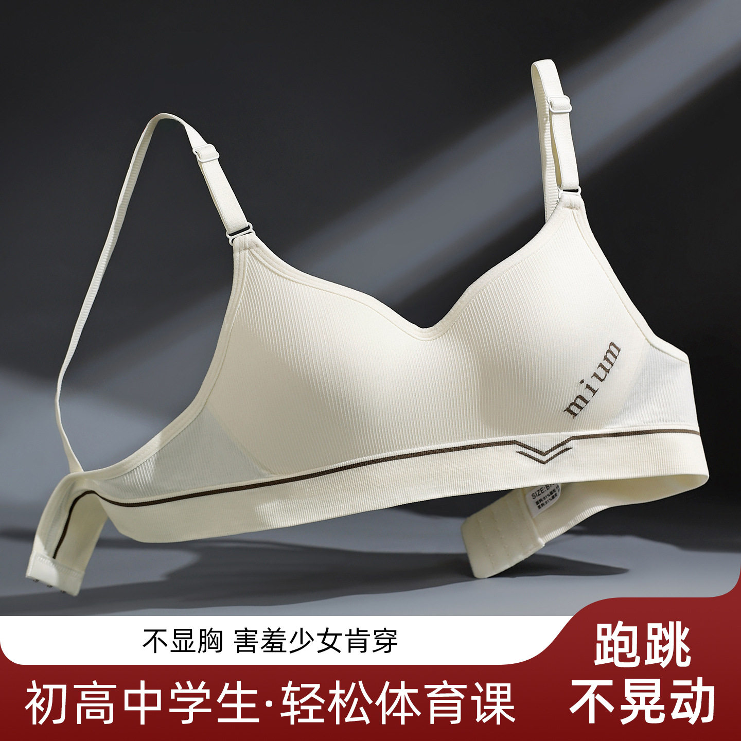 伊诺倍莉少女内衣女小胸聚拢防下垂收副乳无钢圈文胸罩学生高中生