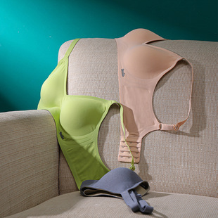 诺诗婷B78少女内衣高中学生夏小胸聚拢无钢圈一体固定杯无痕胸罩