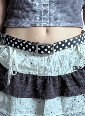 VIRAL SPREAD 点睛之笔三色波点甜美女孩y2k复古古早味百搭腰带