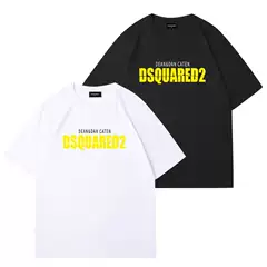 Dsquared2 New Fashion Casual Cotton Men's White T-Shirt Summer Comfortable Casual Top