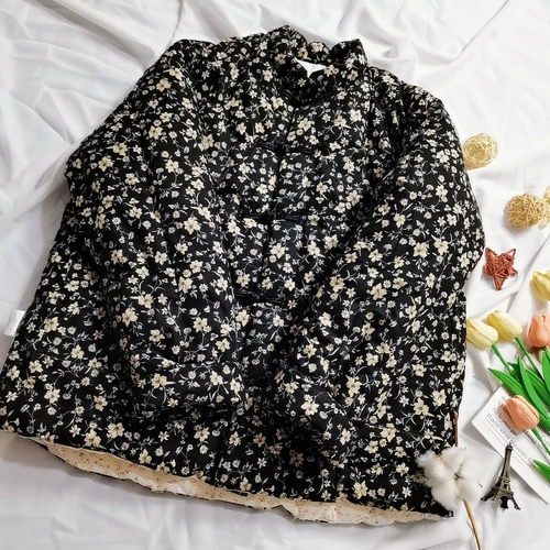 Хлопковая куртка ручной работы 25 лет Новый стиль Новый китайский стиль свободная версия зимняя утолщенная хлопчатобумажная куртка женская хлопковая куртка