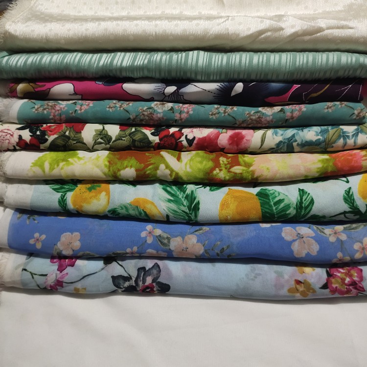 印花雪纺布料轻透柔软垂感好连衣裙衬衫布料